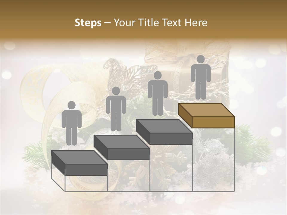 Christmas Gift Border PowerPoint Template