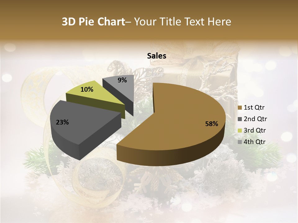 Christmas Gift Border PowerPoint Template