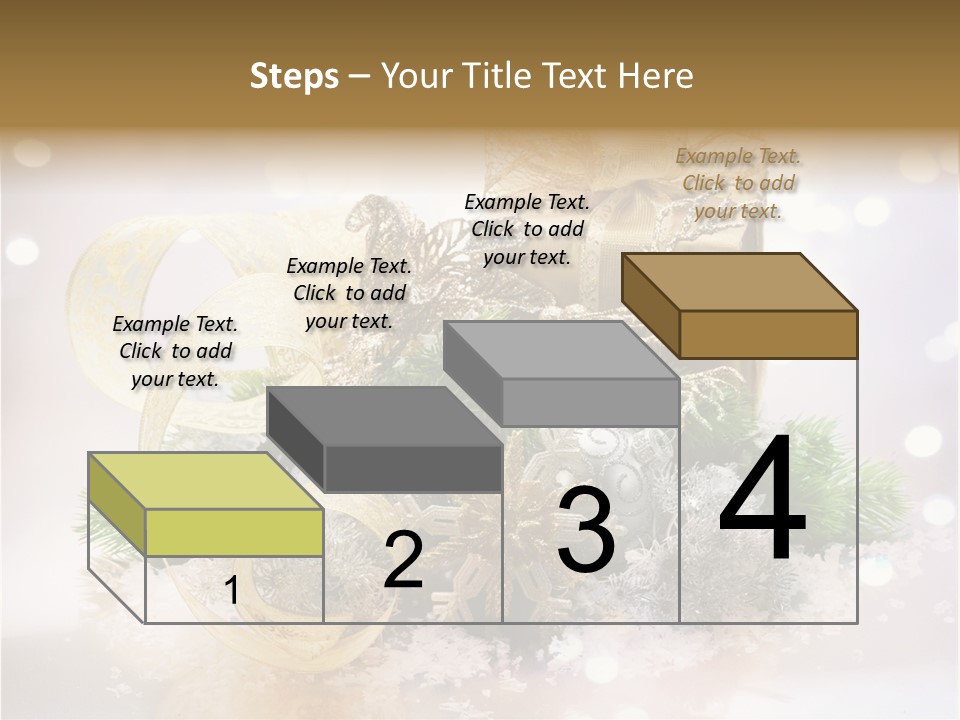 Christmas Gift Border PowerPoint Template