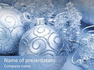 Reflection Holiday Detail PowerPoint Template