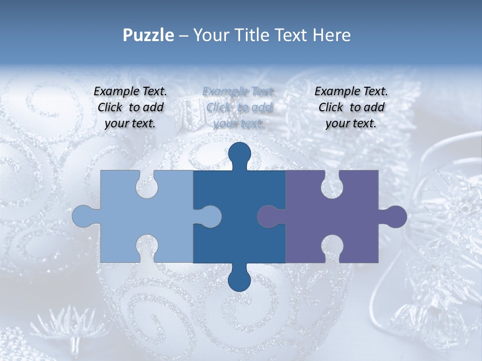 Reflection Holiday Detail PowerPoint Template