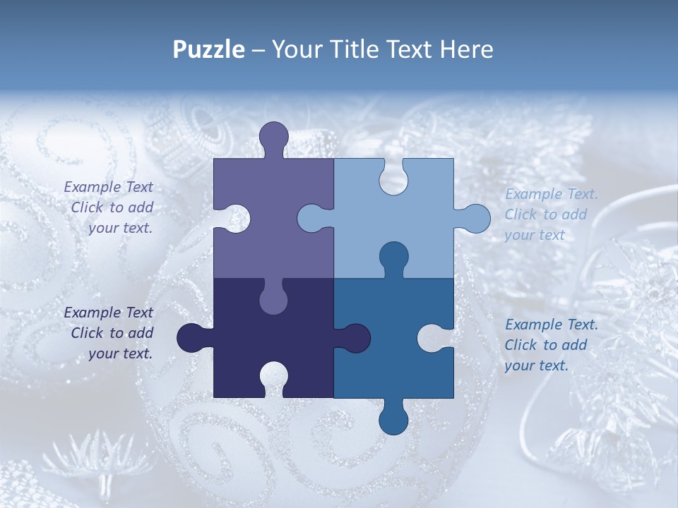 Reflection Holiday Detail PowerPoint Template