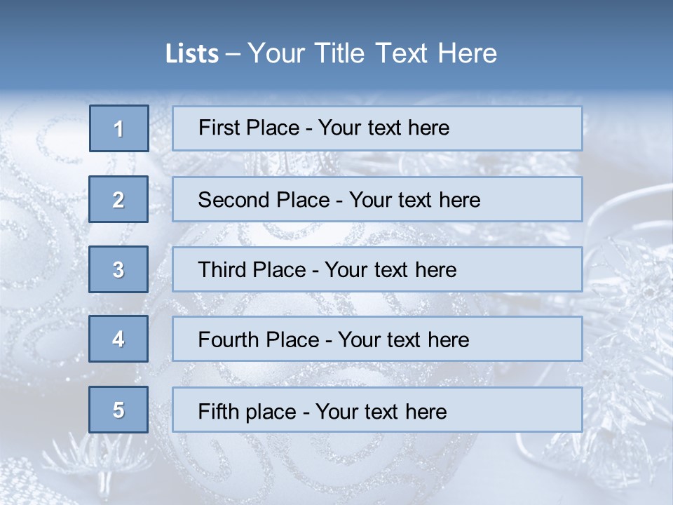 Reflection Holiday Detail PowerPoint Template