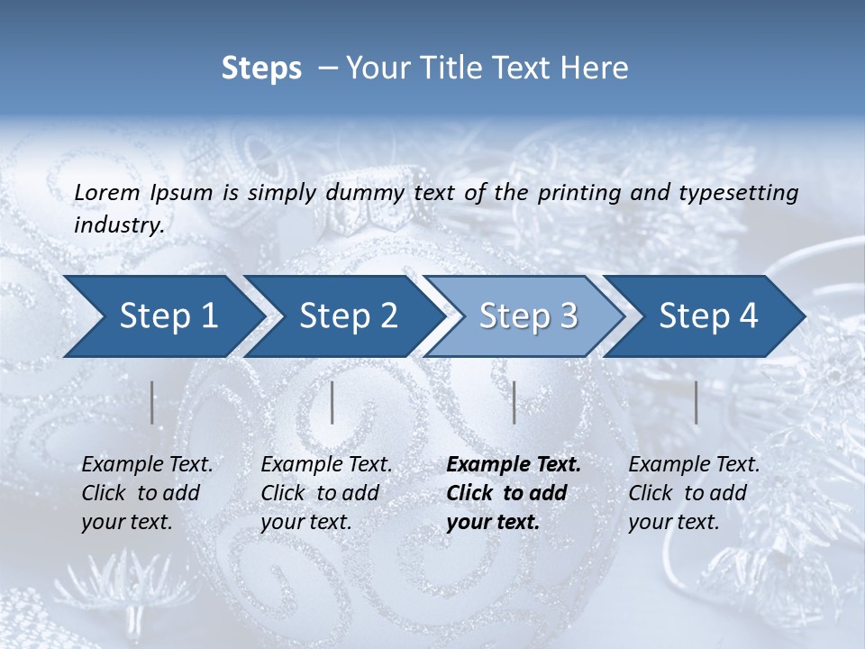Reflection Holiday Detail PowerPoint Template