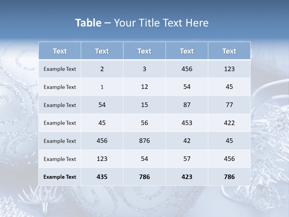 Reflection Holiday Detail PowerPoint Template