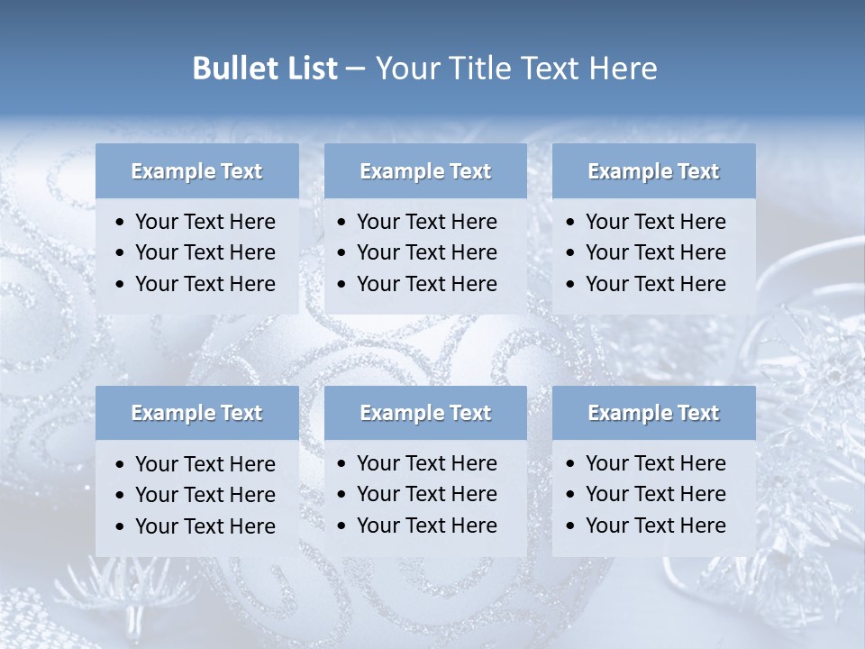 Reflection Holiday Detail PowerPoint Template