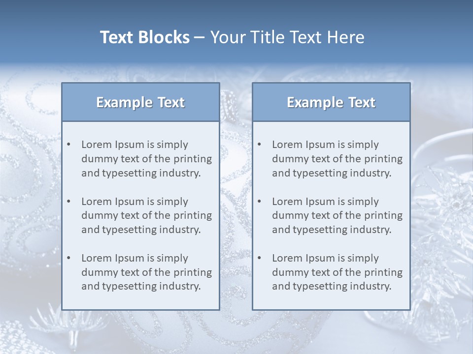 Reflection Holiday Detail PowerPoint Template
