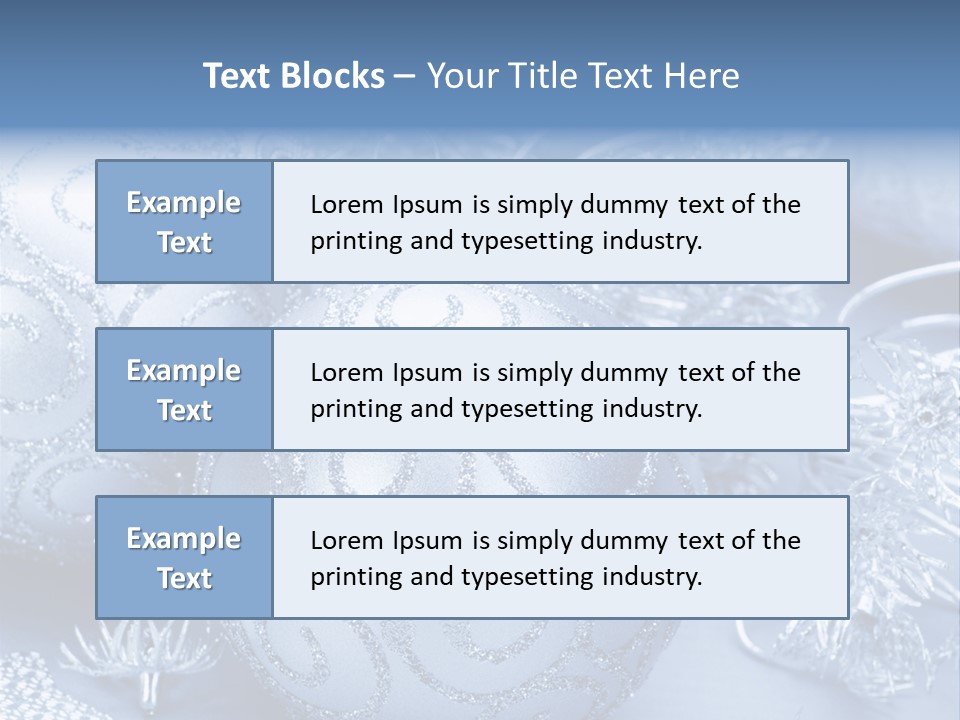 Reflection Holiday Detail PowerPoint Template