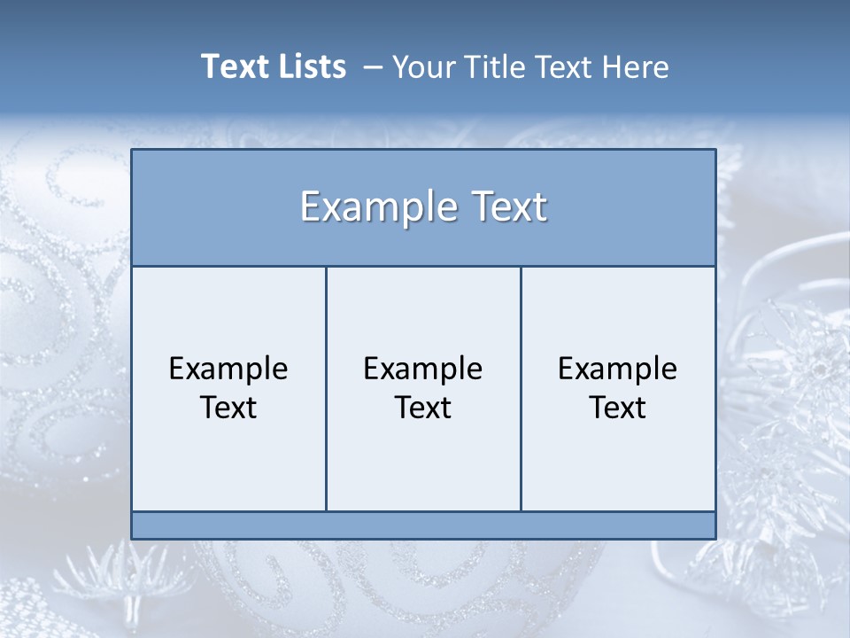 Reflection Holiday Detail PowerPoint Template