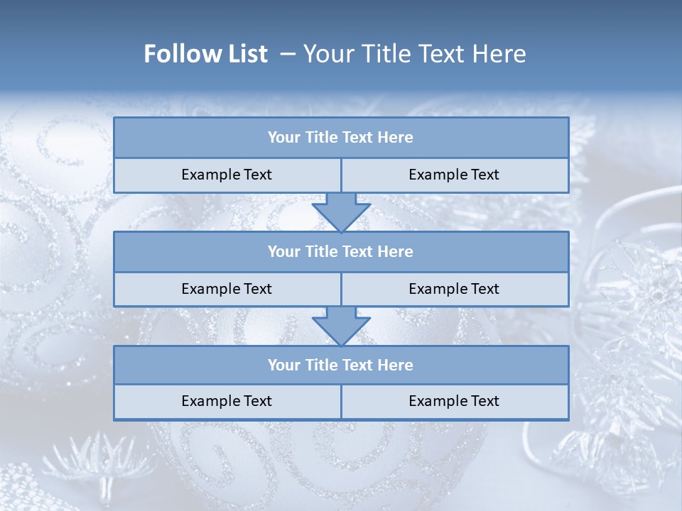 Reflection Holiday Detail PowerPoint Template