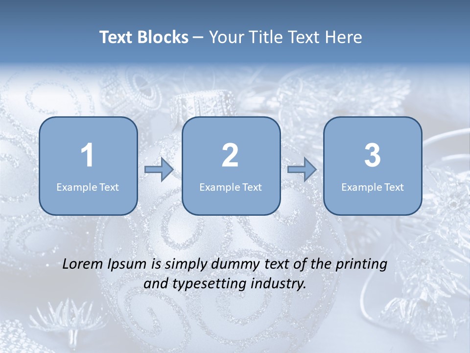 Reflection Holiday Detail PowerPoint Template