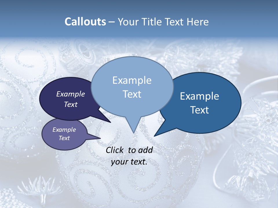 Reflection Holiday Detail PowerPoint Template