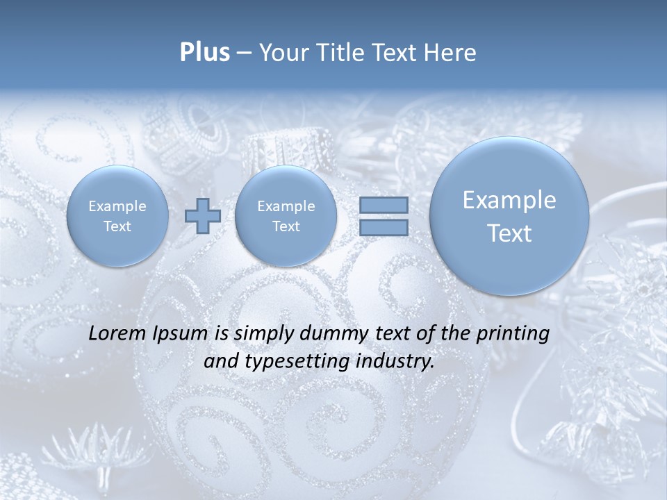 Reflection Holiday Detail PowerPoint Template