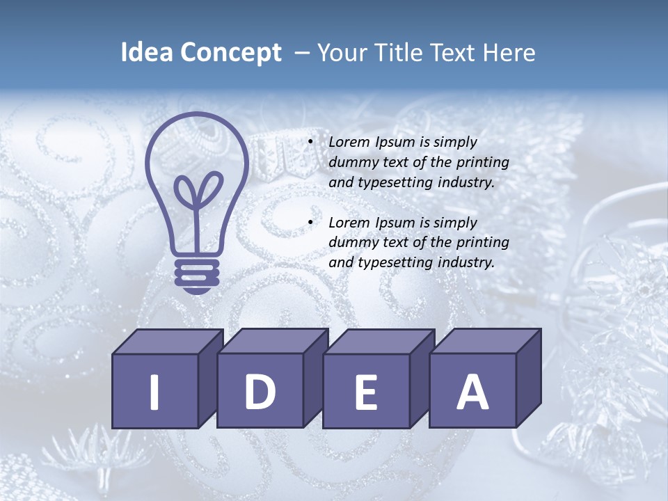 Reflection Holiday Detail PowerPoint Template