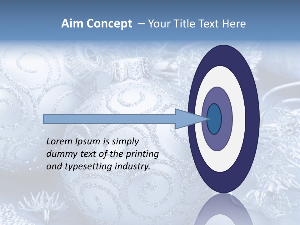 Reflection Holiday Detail PowerPoint Template