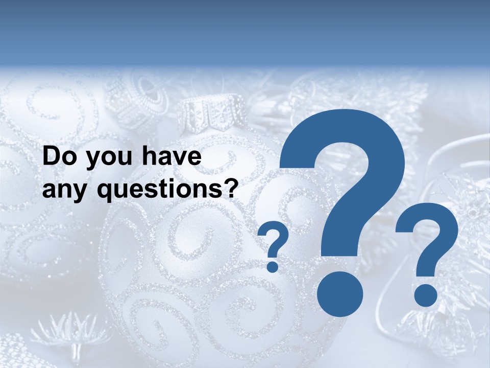 Reflection Holiday Detail PowerPoint Template