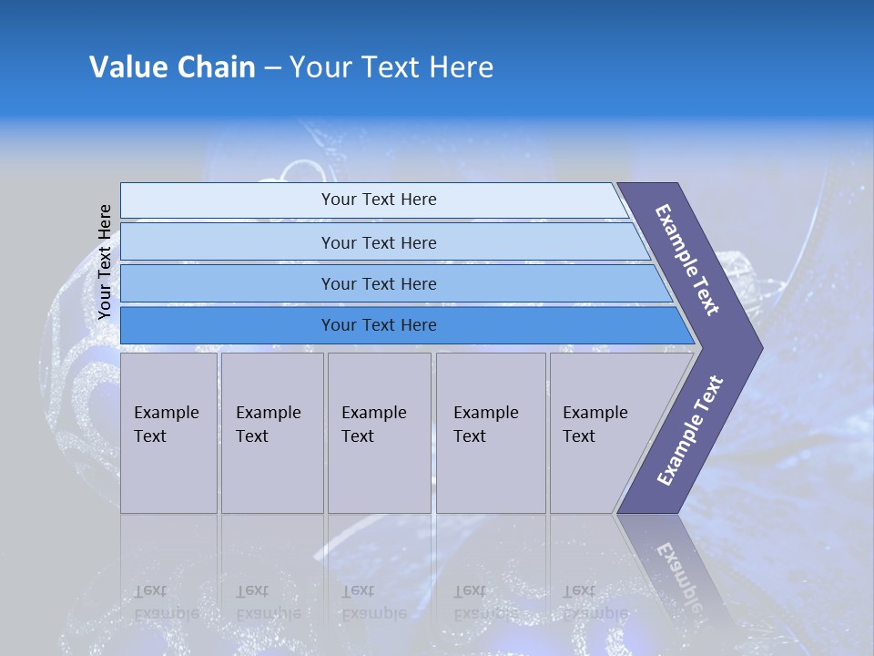 Blue Christmas Balls PowerPoint Template