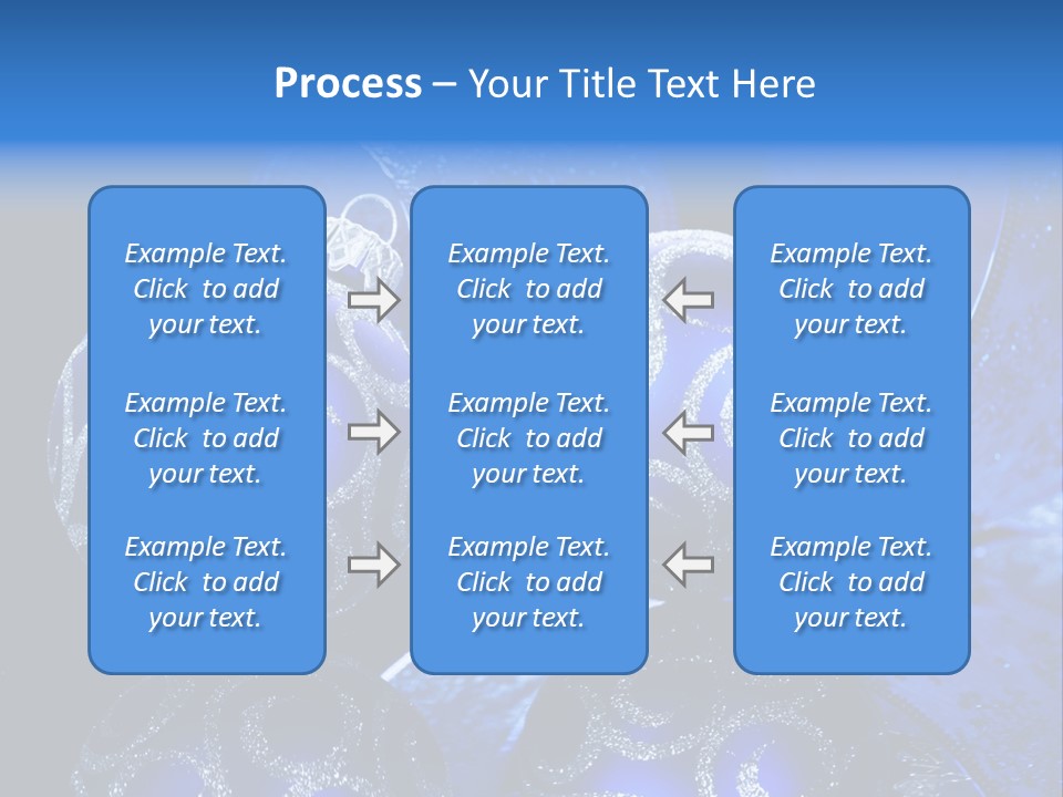 Blue Christmas Balls PowerPoint Template