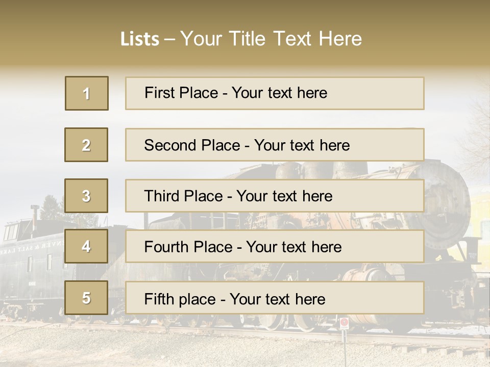 Steam Engine PowerPoint Template