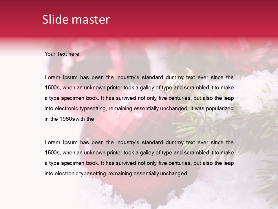 Space Miracle Flake PowerPoint Template