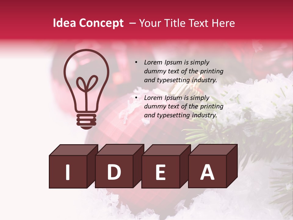 Space Miracle Flake PowerPoint Template