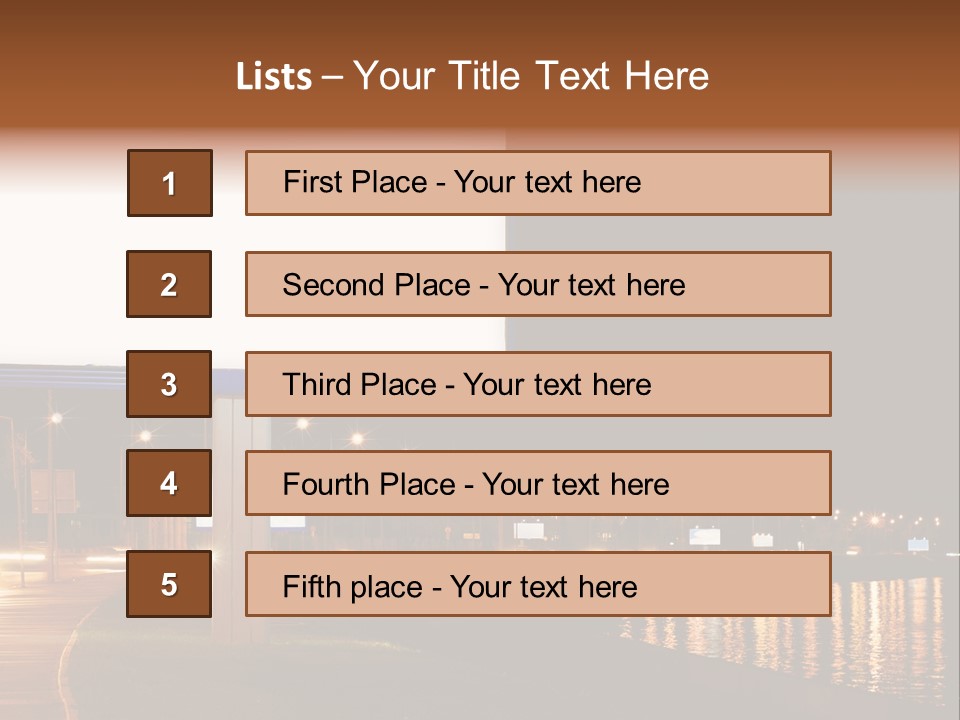 Billboard Night PowerPoint Template