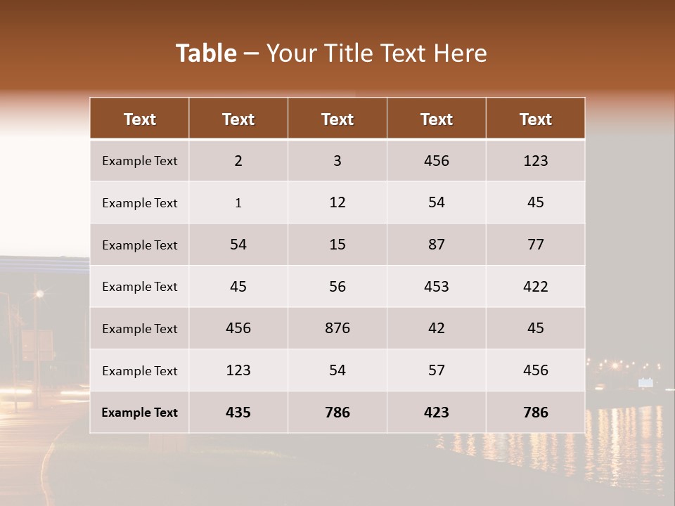 Billboard Night PowerPoint Template