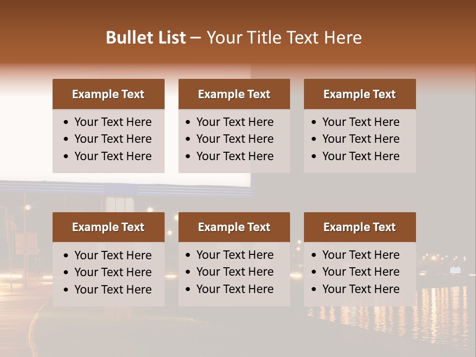 Billboard Night PowerPoint Template