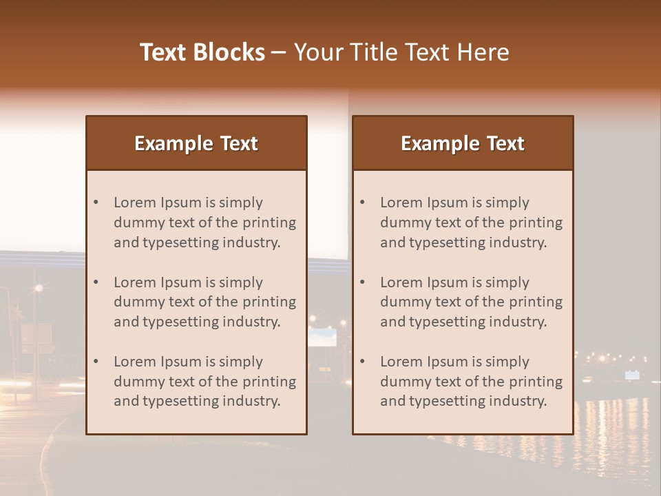 Billboard Night PowerPoint Template