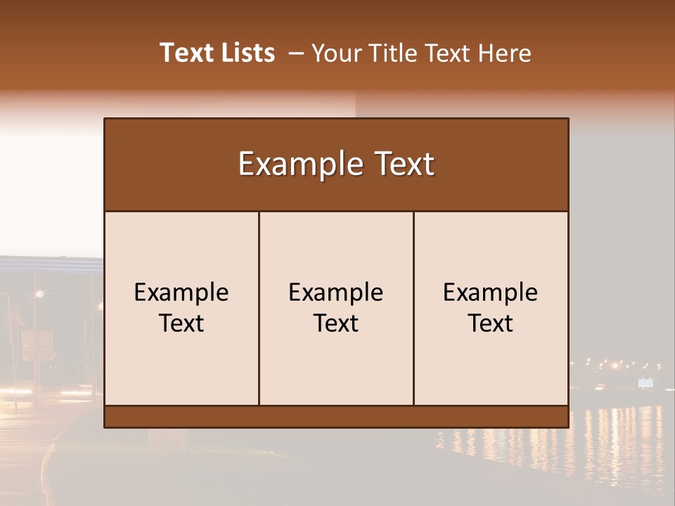 Billboard Night PowerPoint Template