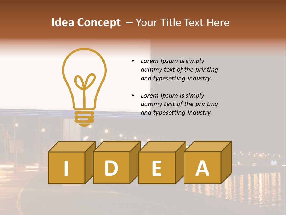 Billboard Night PowerPoint Template