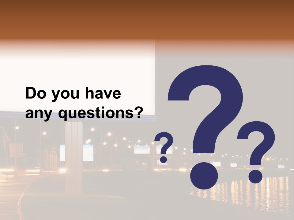 Billboard Night PowerPoint Template