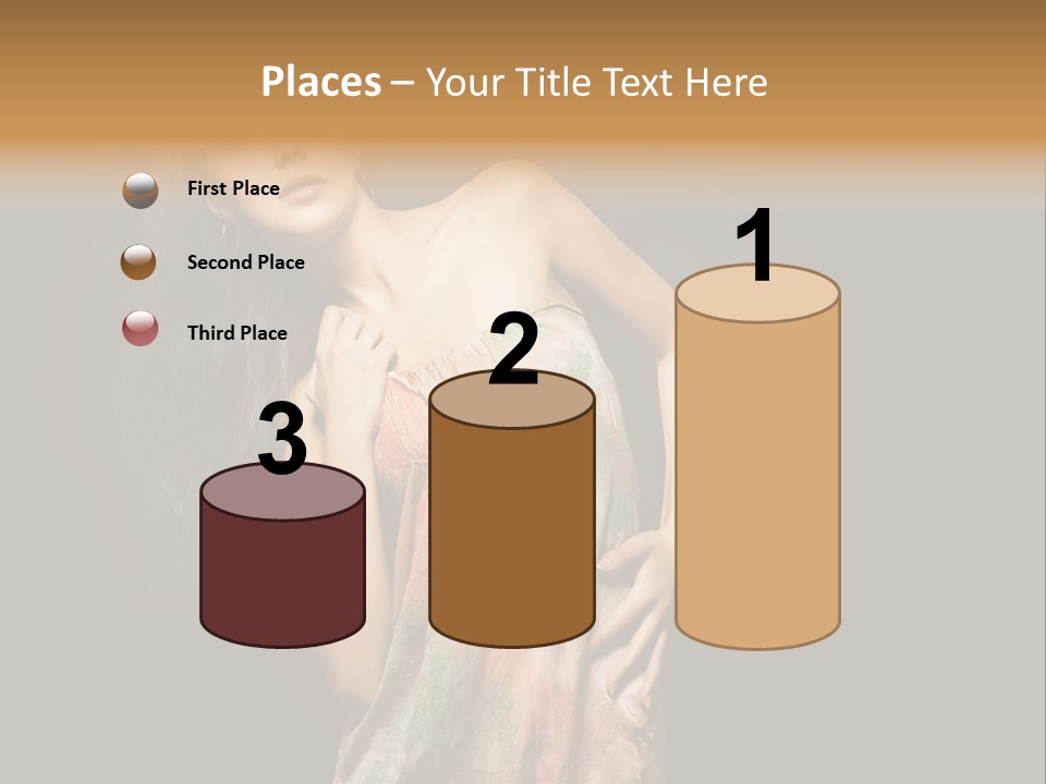 Graceful Sensuality Luxuriant PowerPoint Template