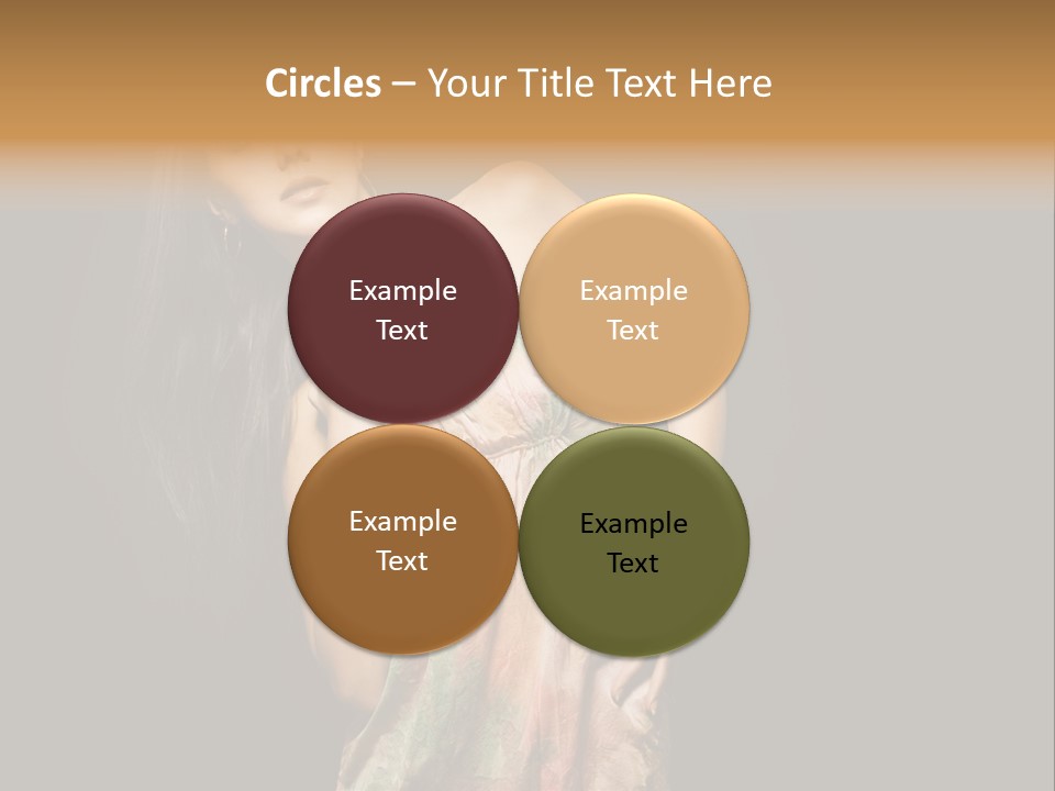 Graceful Sensuality Luxuriant PowerPoint Template