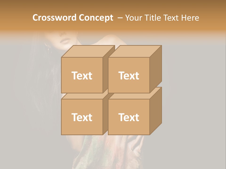Graceful Sensuality Luxuriant PowerPoint Template