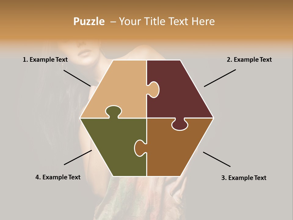 Graceful Sensuality Luxuriant PowerPoint Template