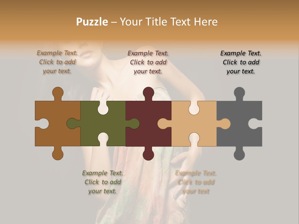 Graceful Sensuality Luxuriant PowerPoint Template