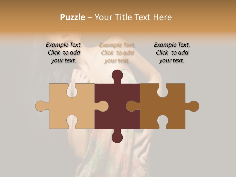 Graceful Sensuality Luxuriant PowerPoint Template