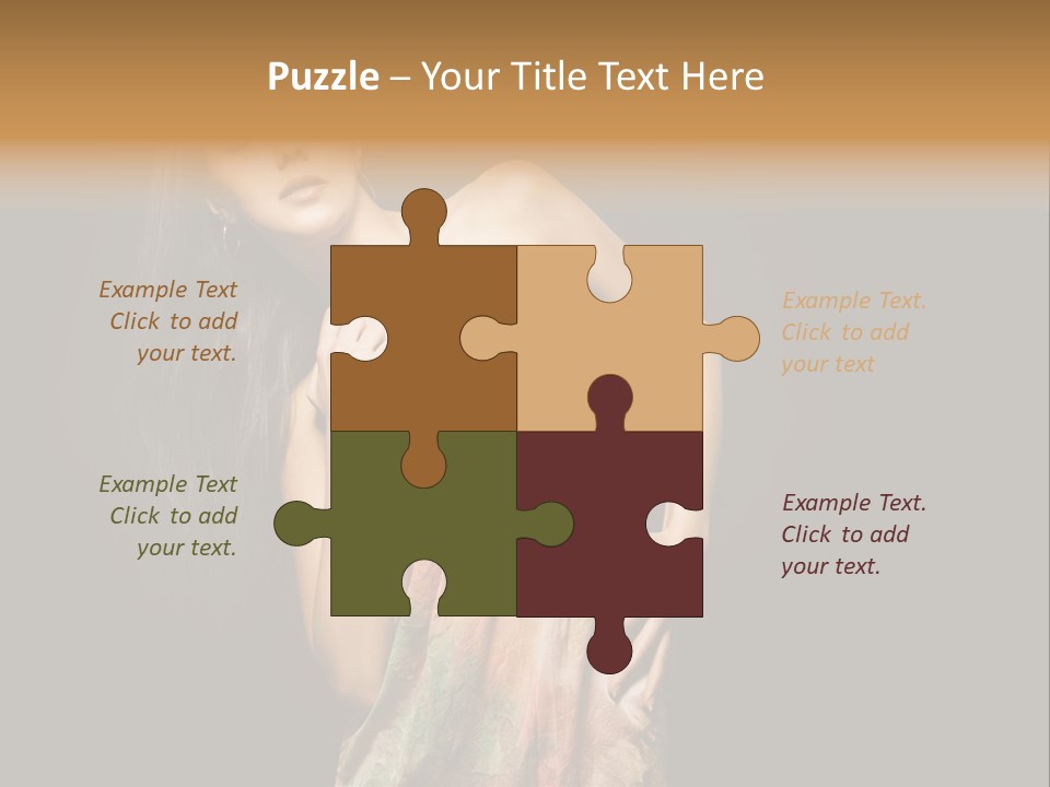 Graceful Sensuality Luxuriant PowerPoint Template