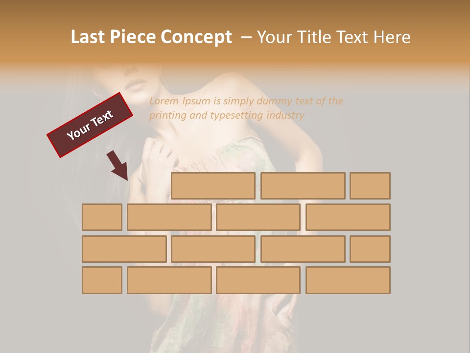 Graceful Sensuality Luxuriant PowerPoint Template