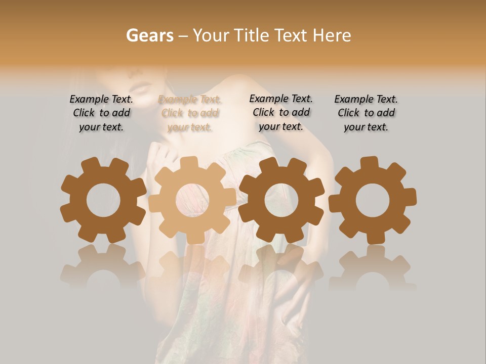 Graceful Sensuality Luxuriant PowerPoint Template