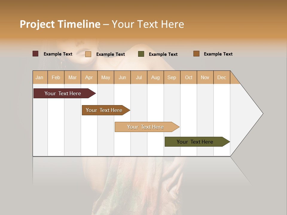Graceful Sensuality Luxuriant PowerPoint Template