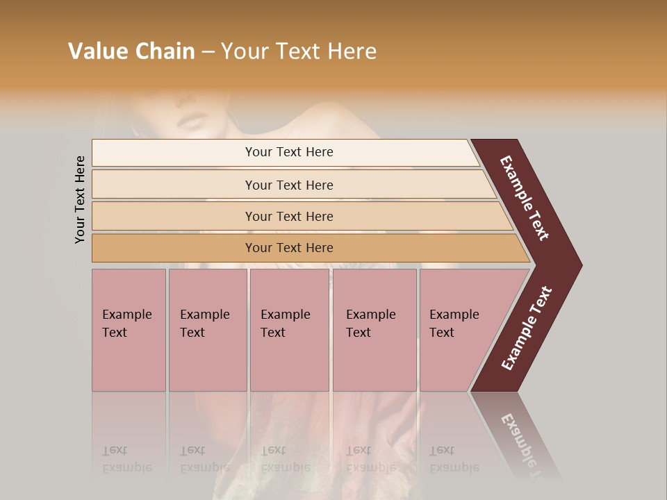 Graceful Sensuality Luxuriant PowerPoint Template