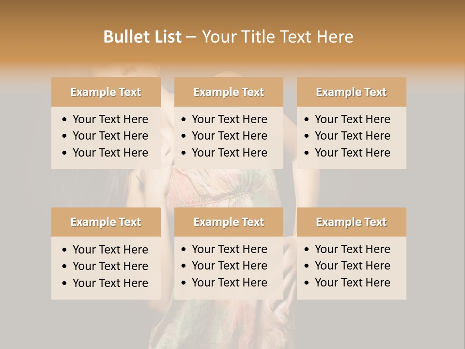 Graceful Sensuality Luxuriant PowerPoint Template