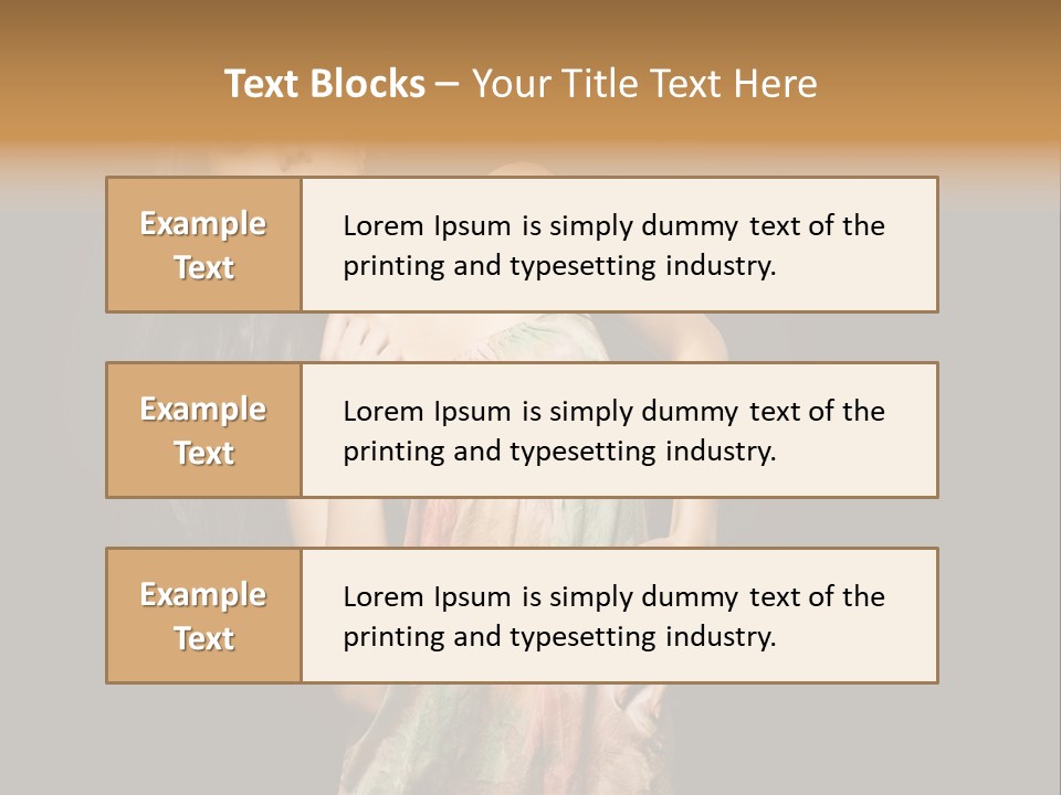Graceful Sensuality Luxuriant PowerPoint Template