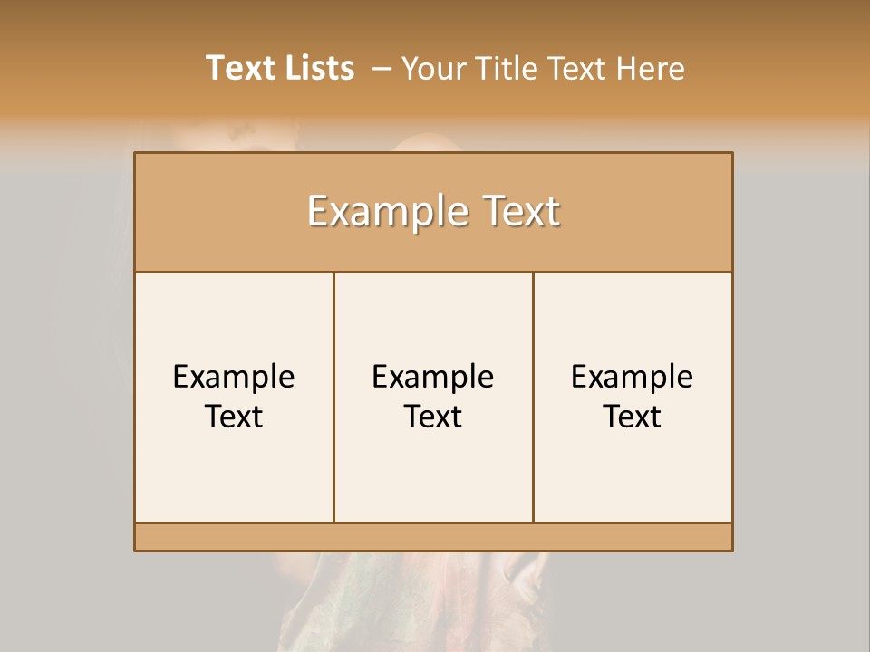 Graceful Sensuality Luxuriant PowerPoint Template