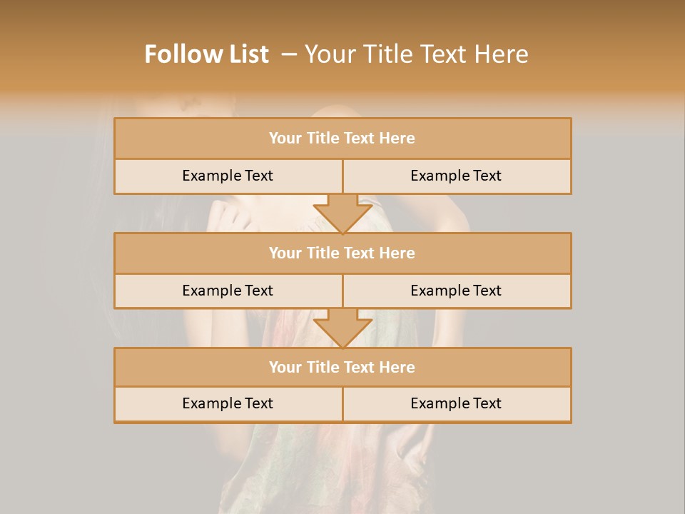 Graceful Sensuality Luxuriant PowerPoint Template
