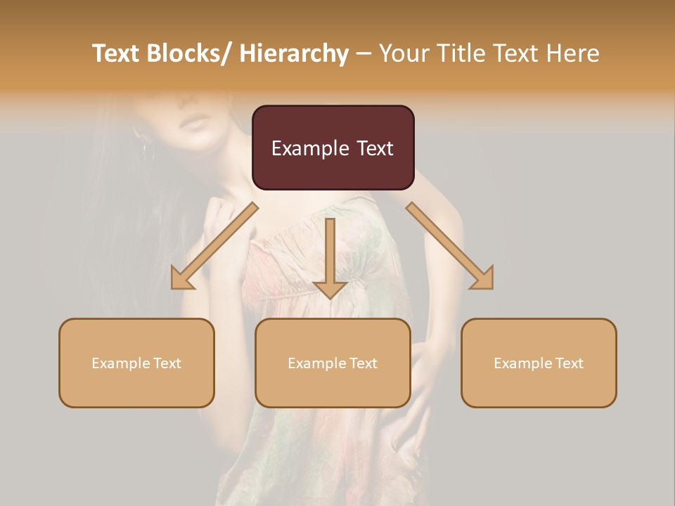 Graceful Sensuality Luxuriant PowerPoint Template