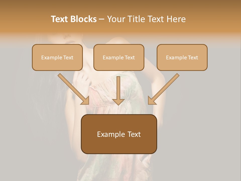 Graceful Sensuality Luxuriant PowerPoint Template