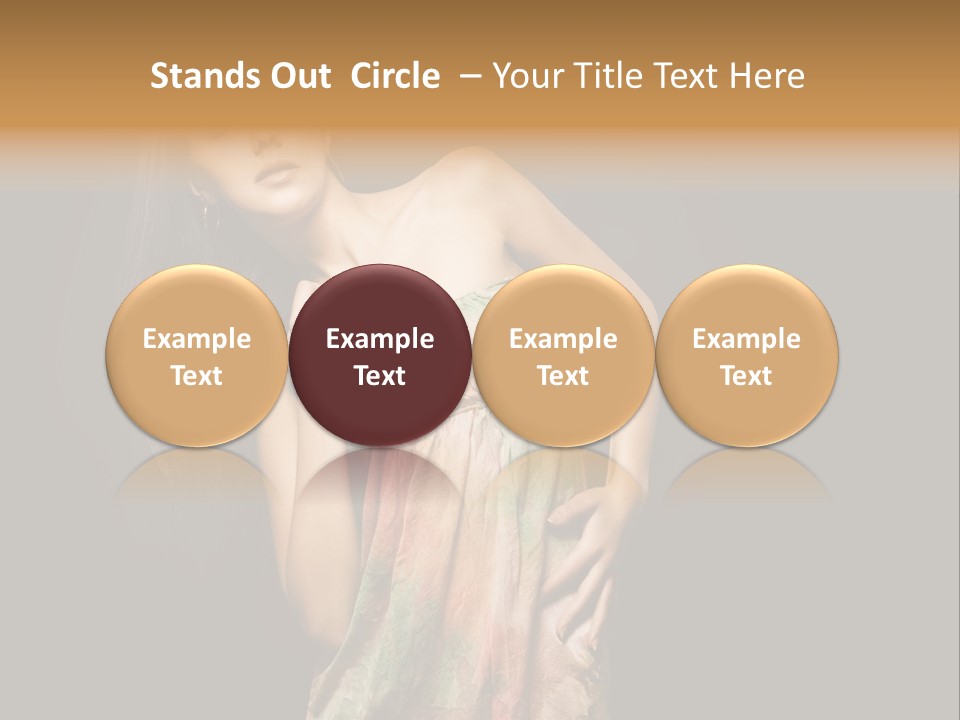 Graceful Sensuality Luxuriant PowerPoint Template